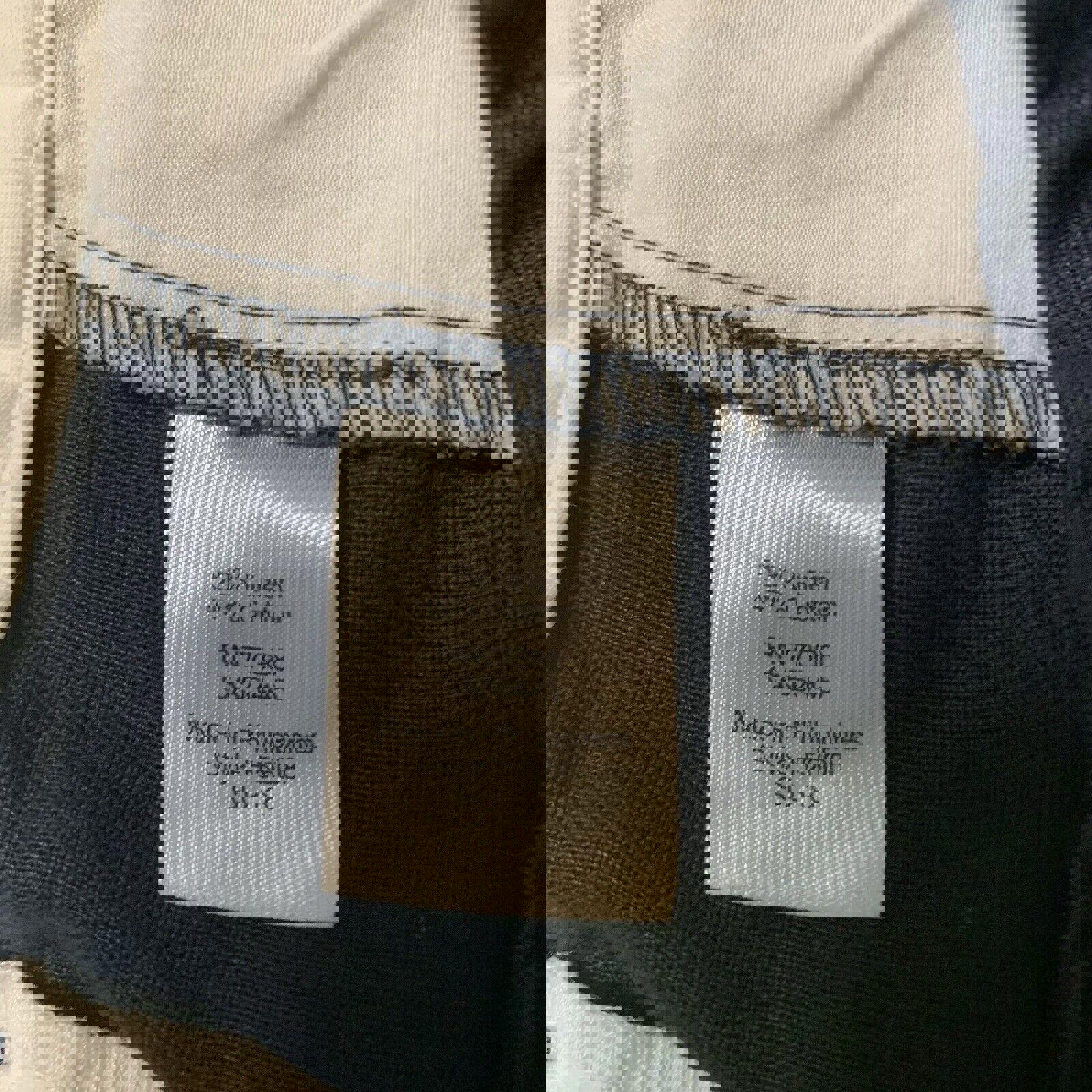 Pantalones cortos de lino y algodón con dobladillo festoneado de J Crew, talla 10, estampado de estrellas en azul marino y blanco