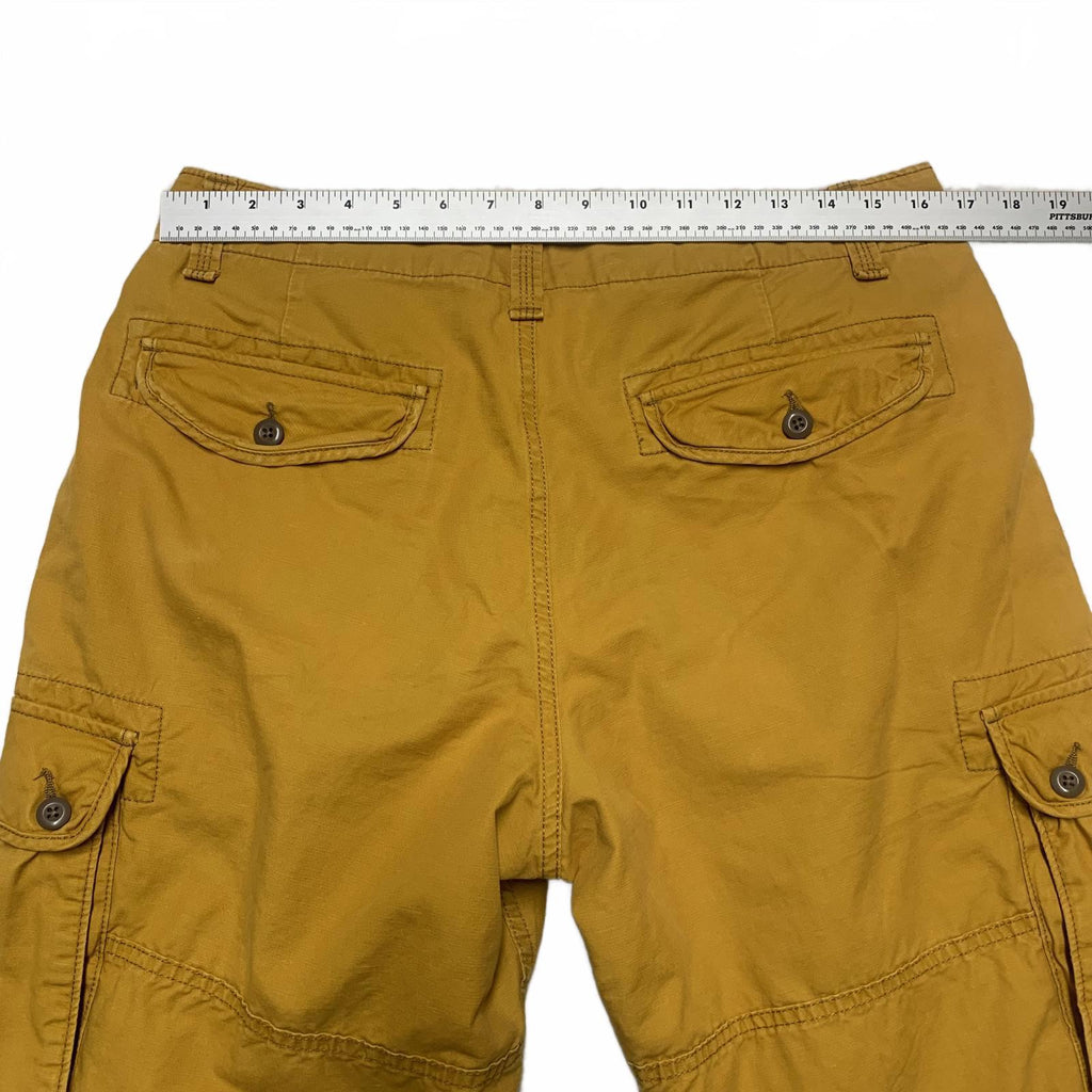 Pantalones cortos cargo Gap para hombre, talla 32, amarillos, informales, cómodos, W33, dorados