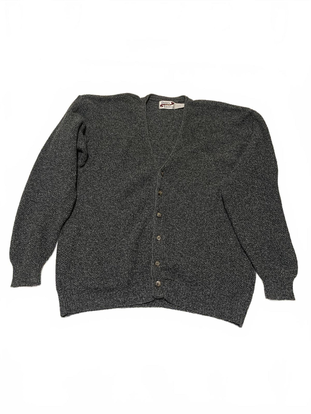 Cárdigan de punto VTG Penn's Landing XL para hombre, cuello en V, botones, estilo abuelo, EE. UU.