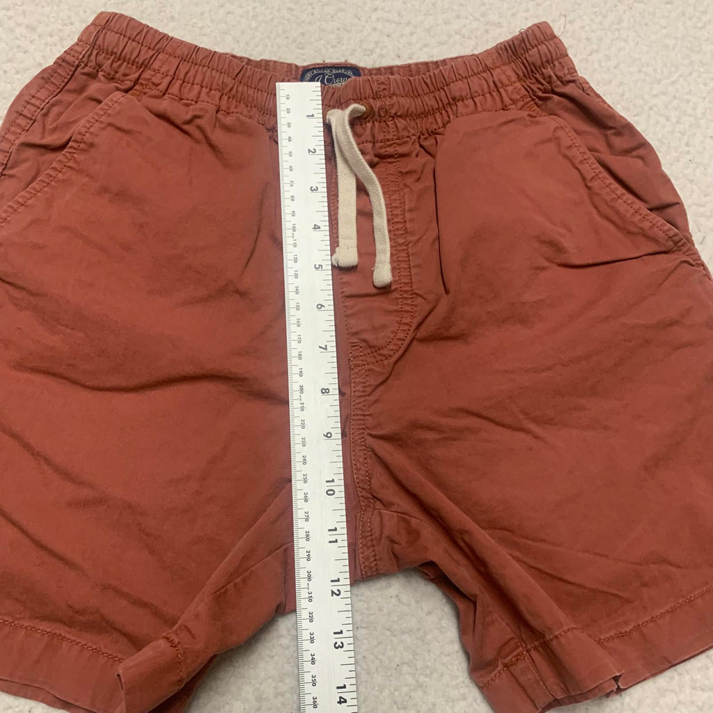 Pantalones cortos casuales J. Crew para hombre, talla extragrande, color rojo ladrillo, de algodón, con bolsillos, talla 25