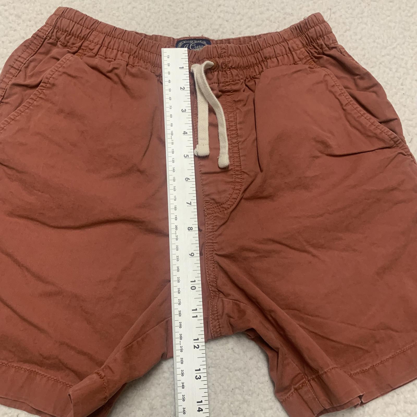 Pantalones cortos casuales J. Crew para hombre, talla extragrande, color rojo ladrillo, de algodón, con bolsillos, talla 25