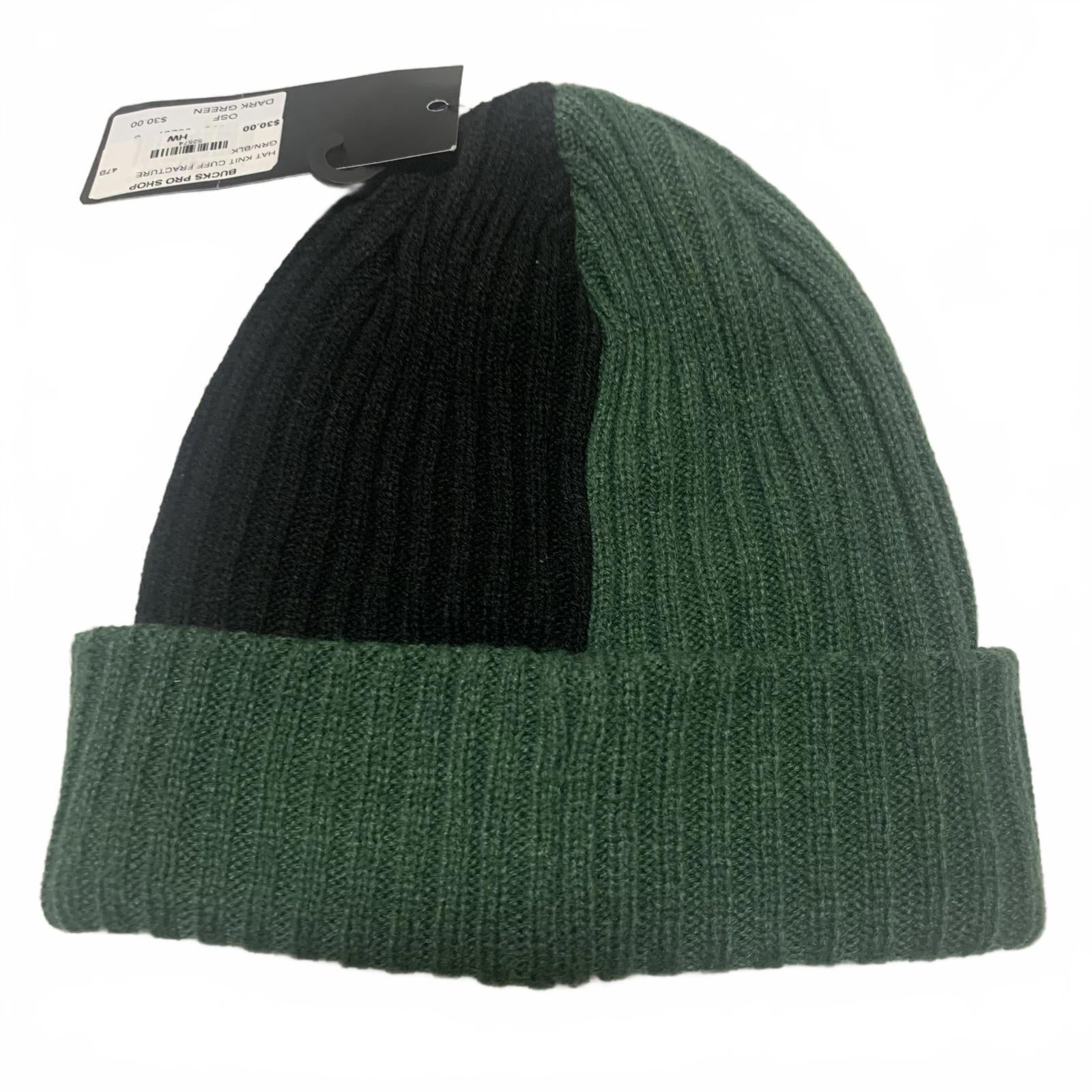 Gorro NBA Milwaukee Bucks de '47 Brand, tejido negro y verde, OSFA, nuevo