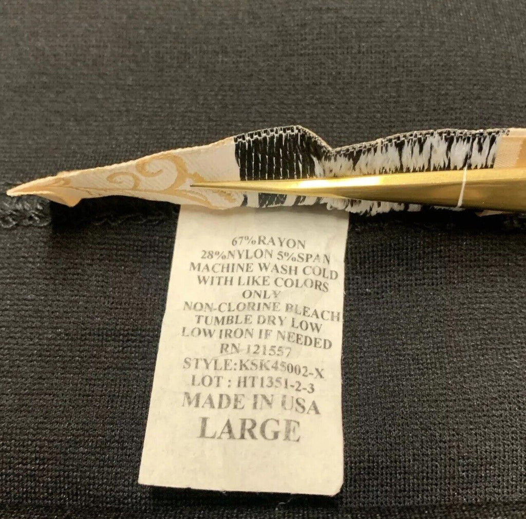 Falda larga negra de licra con corte tubo para mujer de Hybrid &amp; Company para oficina