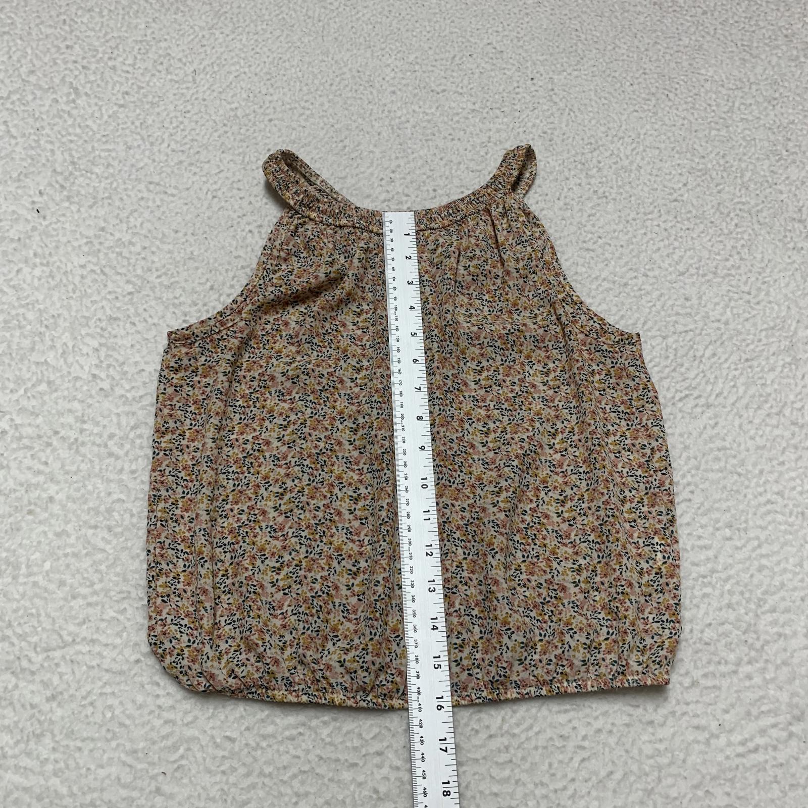 Blusa sin mangas con estampado floral y detalle de lazo en el cuello de Sienna Sky Teen Size XS