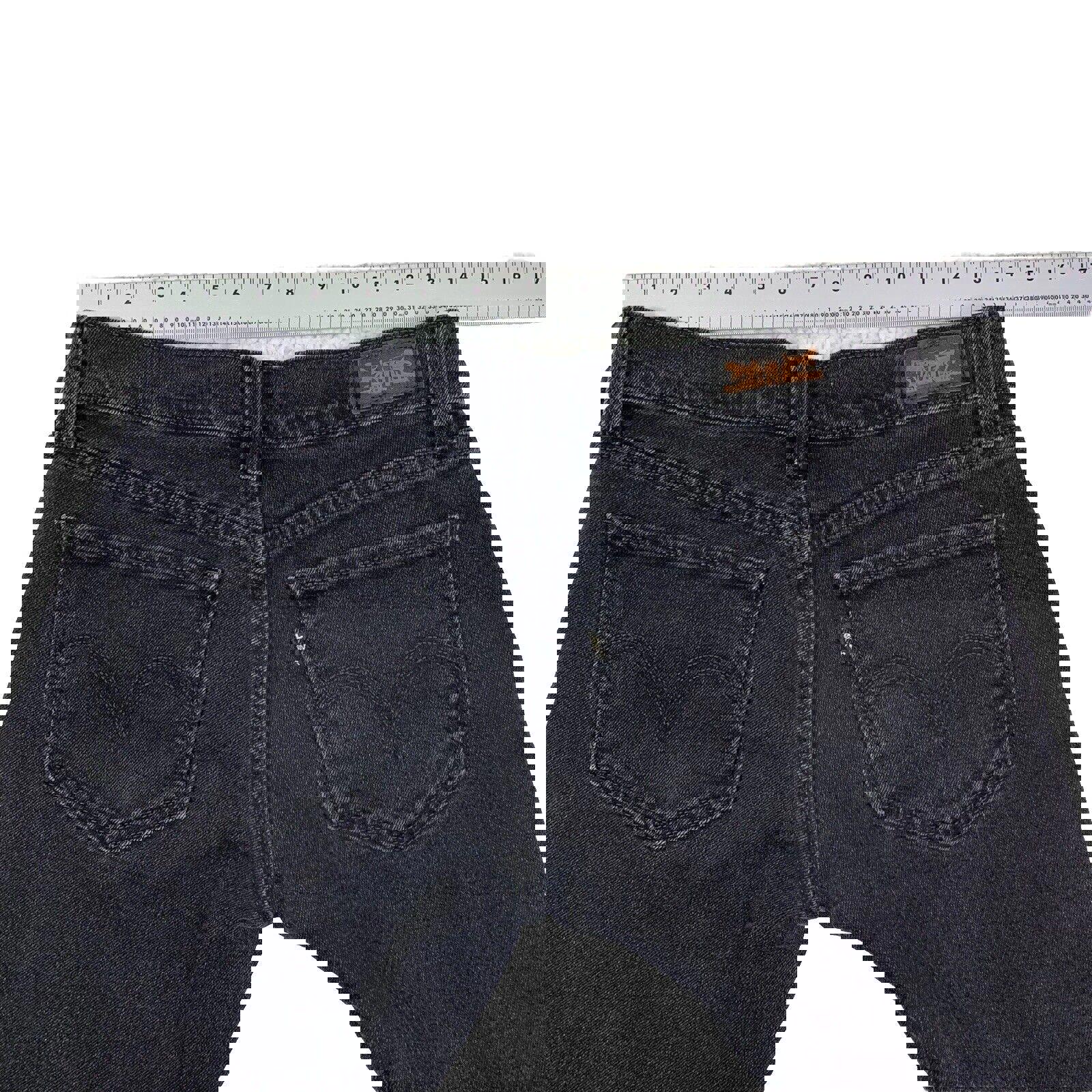 Vaqueros Levi's 524 para niñas, talla 5, negros, ajustados y elásticos.