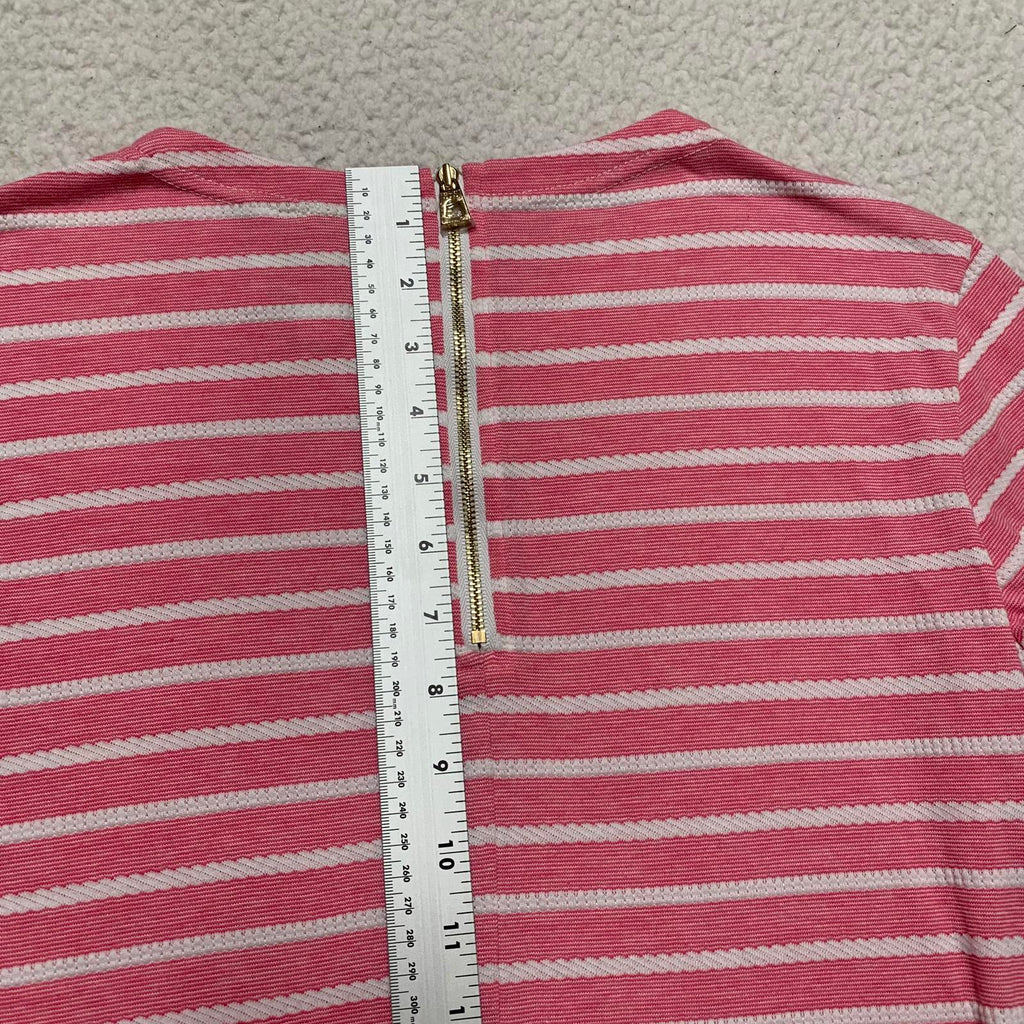 Vestido de verano de manga larga a rayas blancas y rosas de Sail to Sable Juniors, talla extra pequeña