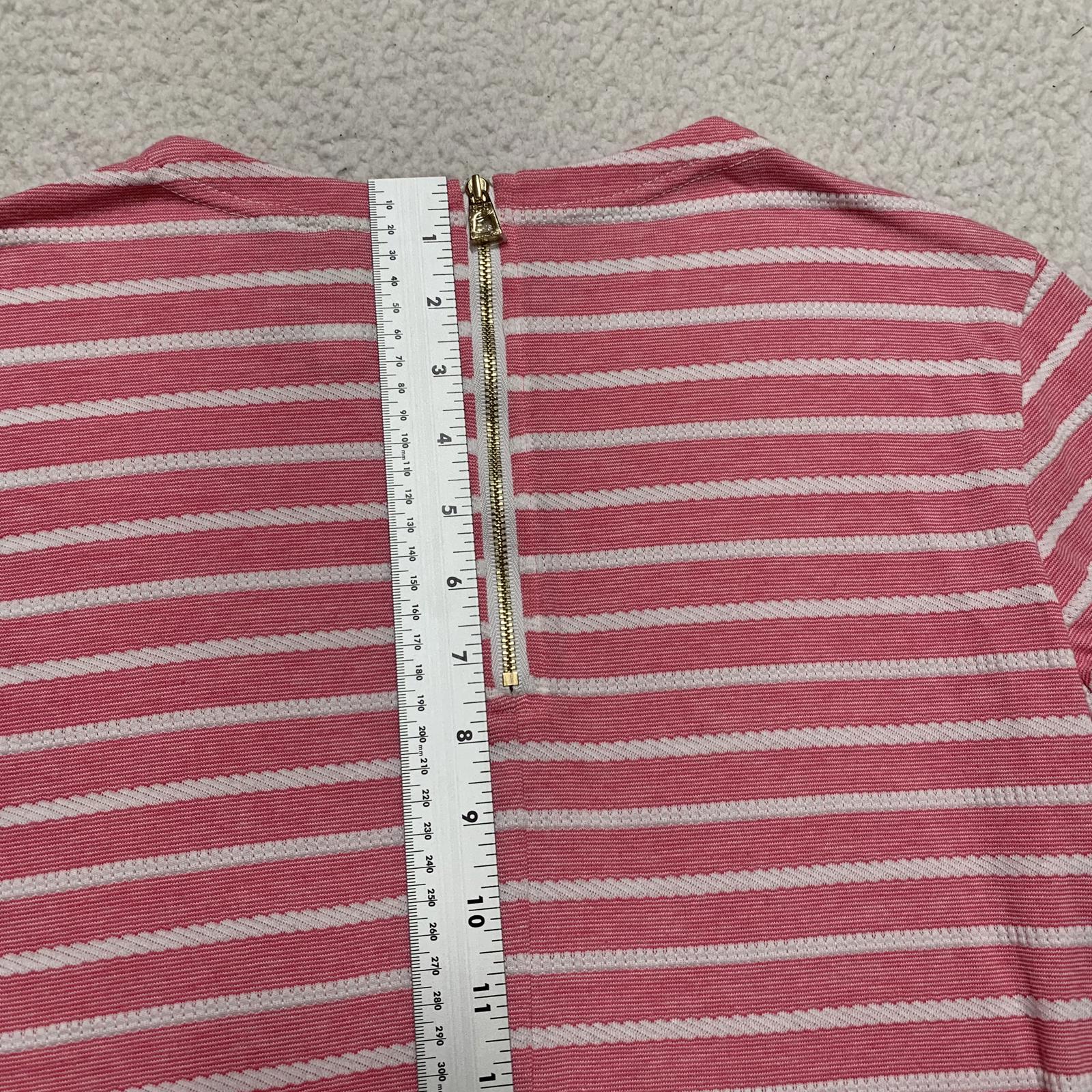 Vestido de verano de manga larga a rayas blancas y rosas de Sail to Sable Juniors, talla extra pequeña