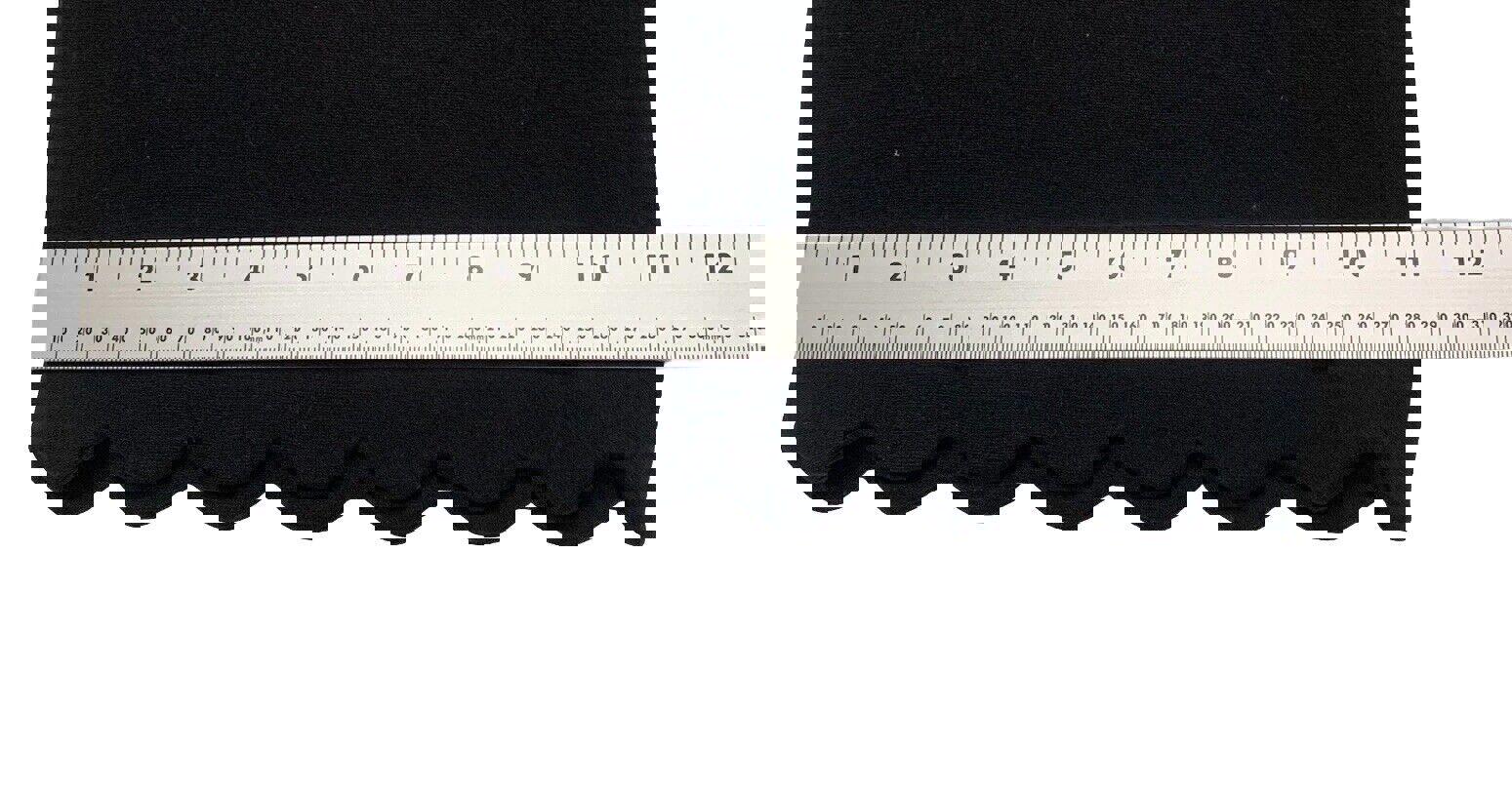 Club Monaco Wide Leg Scallop Hem Pants 8 Black