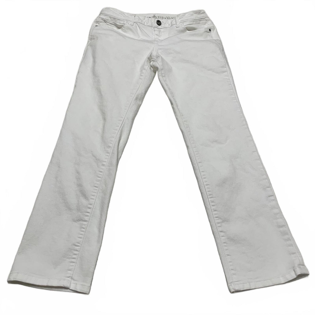 Pantalones capri blancos Simply Vera Vera Wang para mujer, talla 4