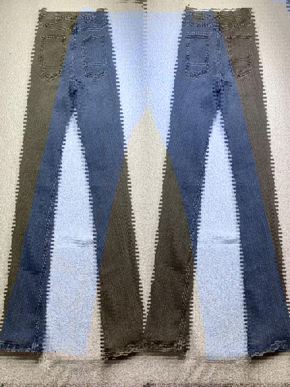 Nautica Jeans para hombre, talla W38 32L, corte relajado, azul elástico