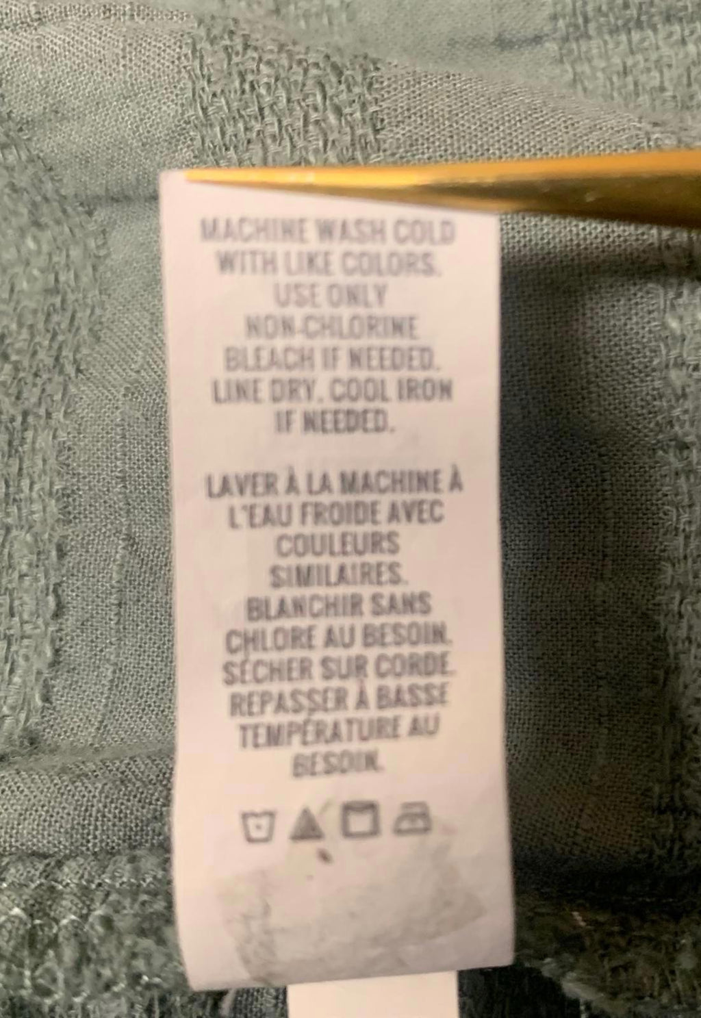 Vestido midi verde fruncido Aerie para mujer, talla XS, con botones en el exterior y tirantes sin mangas