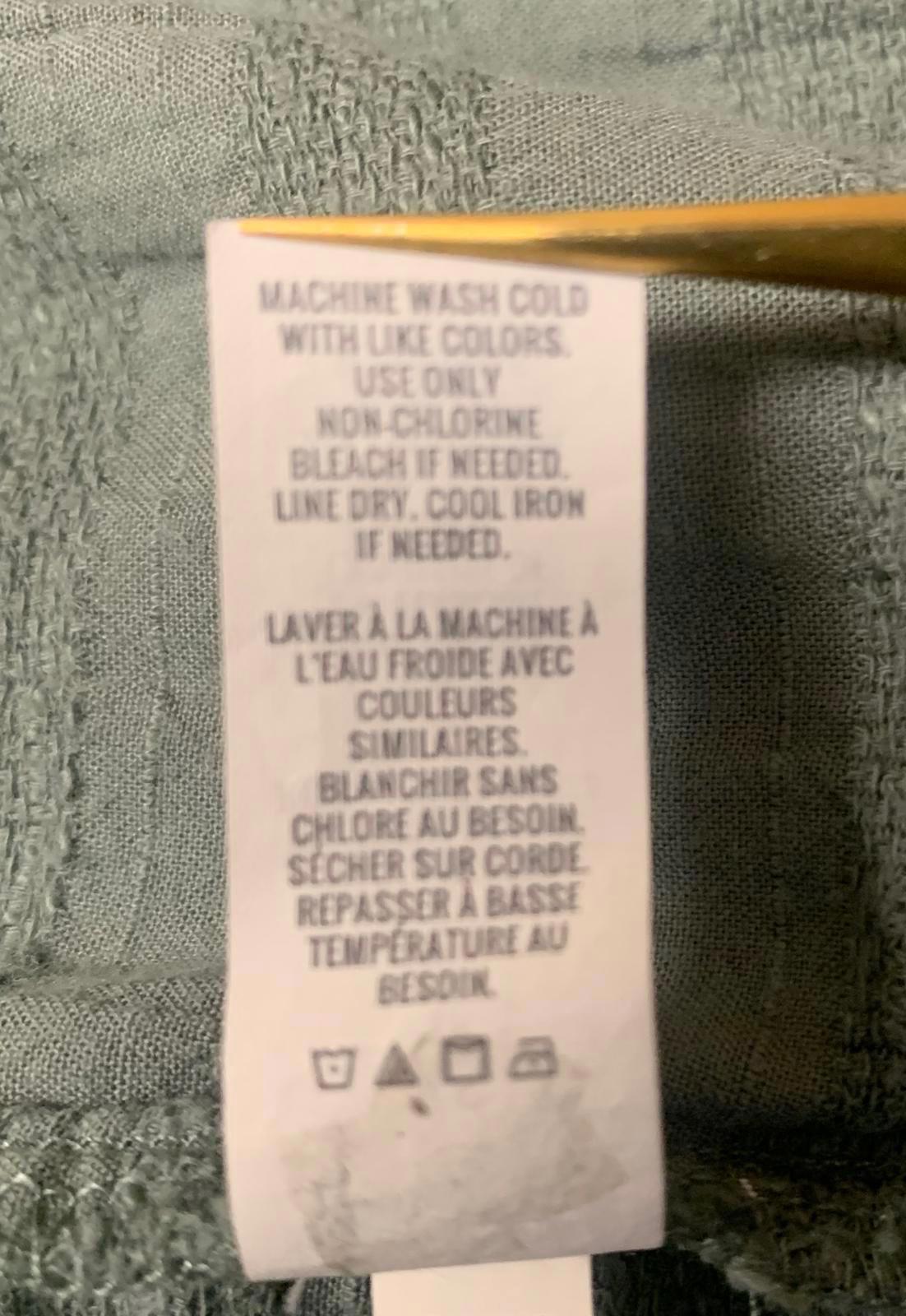 Vestido midi verde fruncido Aerie para mujer, talla XS, con botones en el exterior y tirantes sin mangas