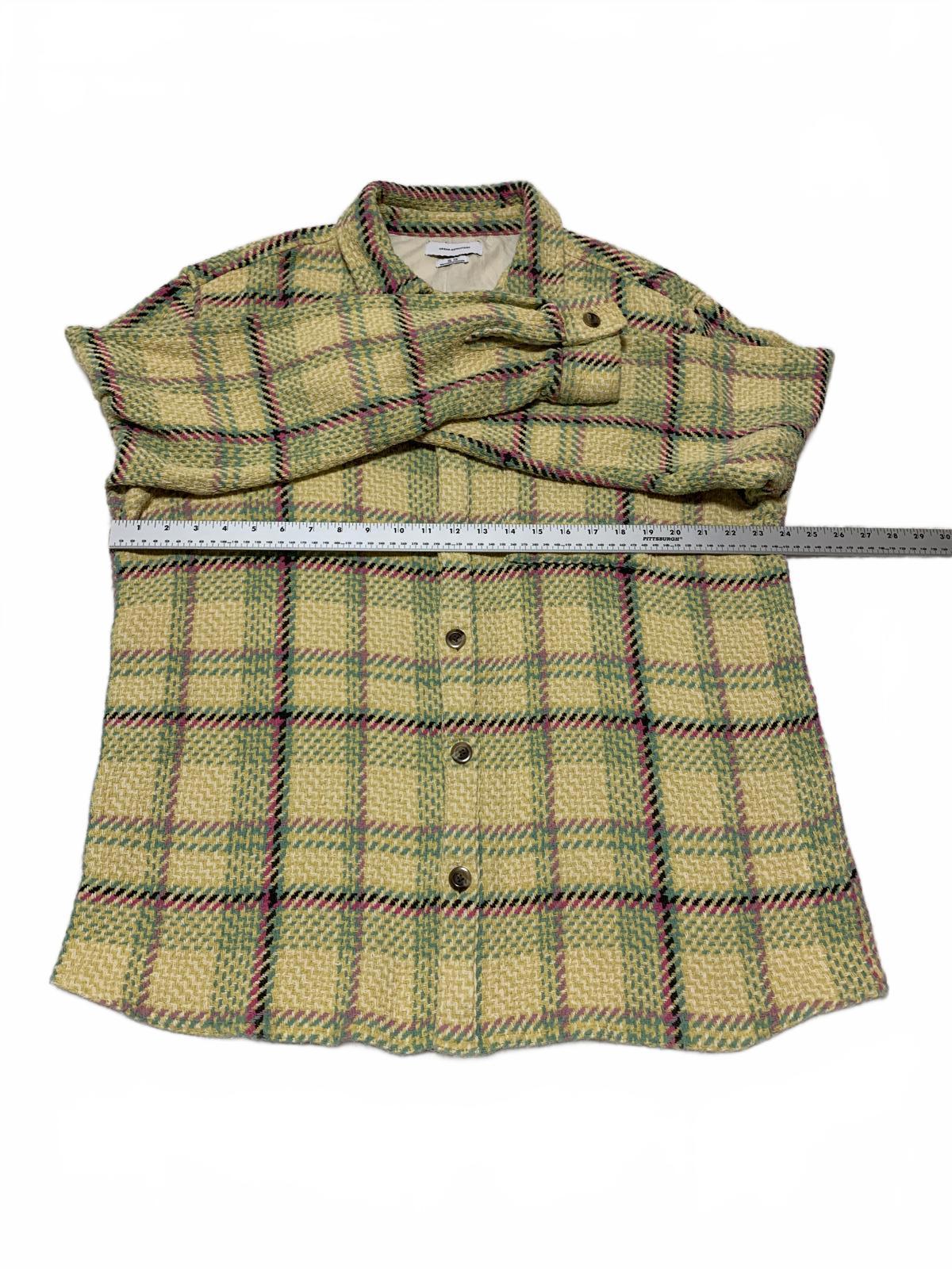 Chaqueta de cuadros tejidos con botones para mujer de Urban Outfitters, talla XL, estilo bohemio-chic, India