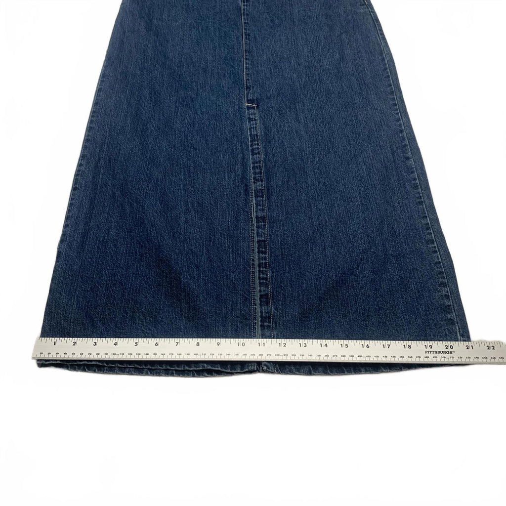 Falda vaquera larga clásica azul de Old Navy para mujer, talla 8