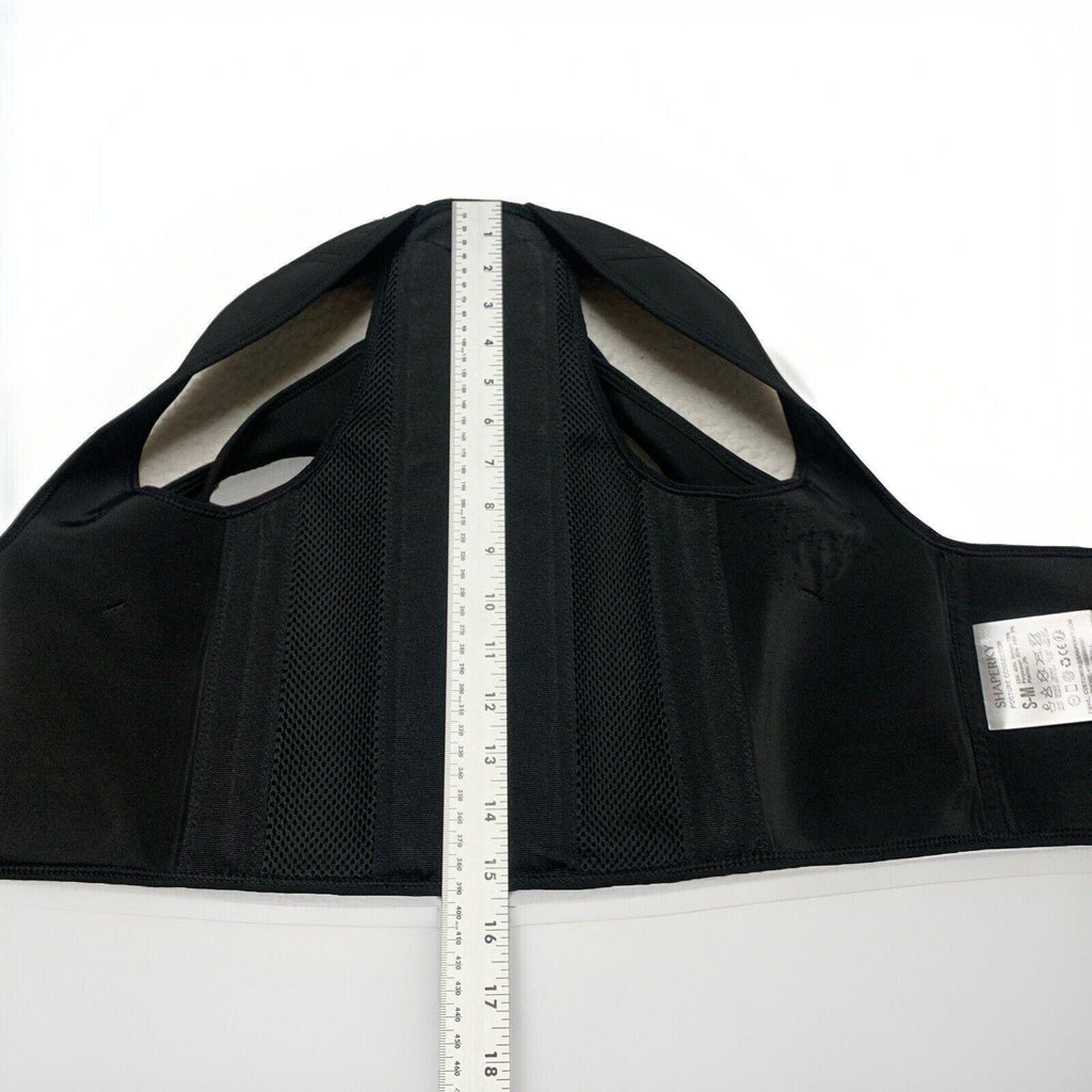 Corrector de postura Shaperky unisex para hombre y mujer, talla pequeña y mediana, color negro