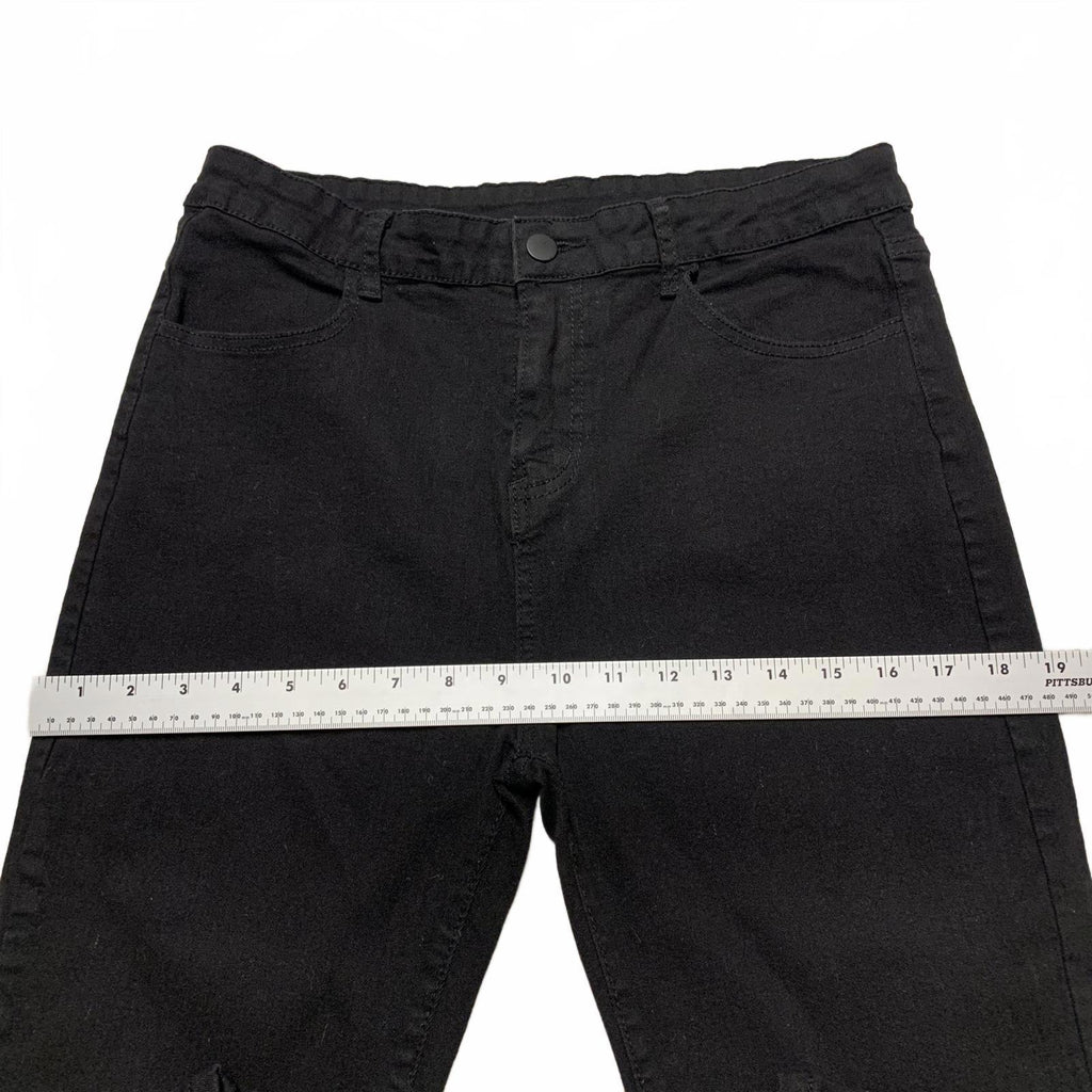 Vaqueros negros ajustados y elegantes sin marca XL W29x27.5L