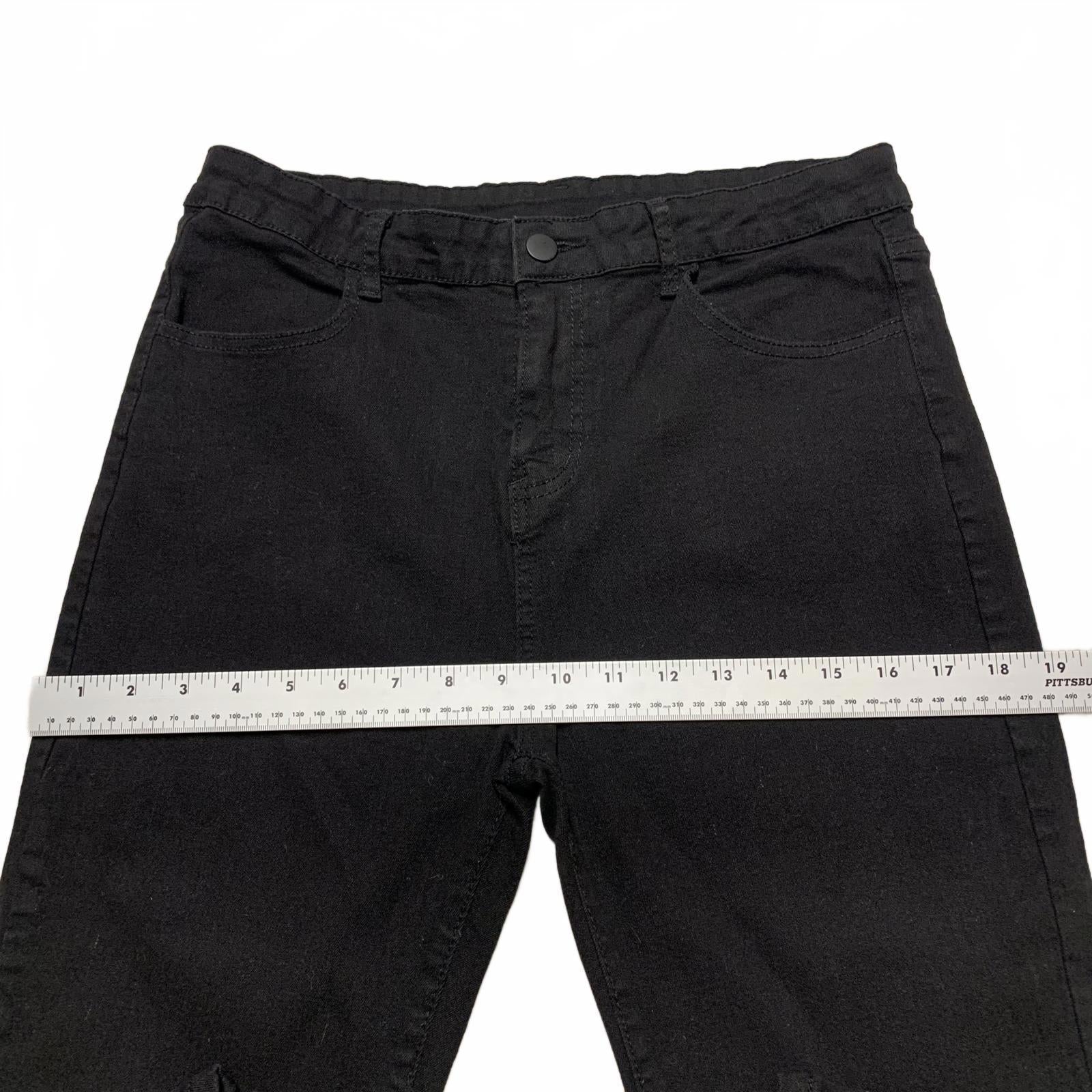 Vaqueros negros ajustados y elegantes sin marca XL W29x27.5L