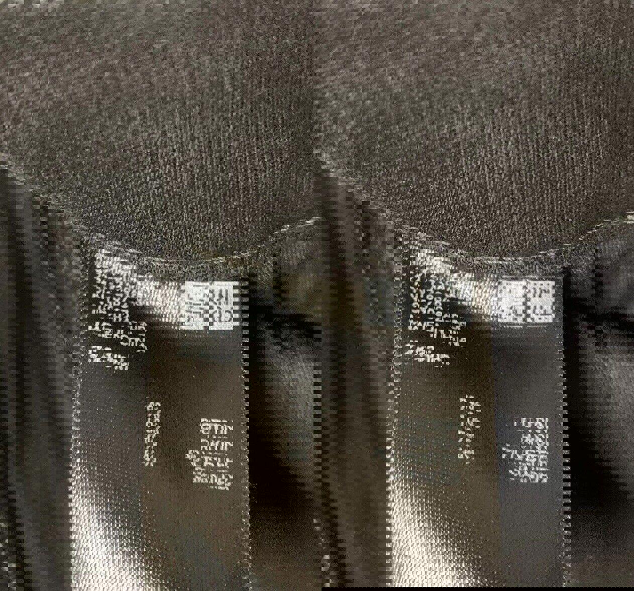 Vaqueros ajustados negros de tiro medio de mezcla de algodón y mezclilla de Uniqlo para hombre, talla 27 x 26,75