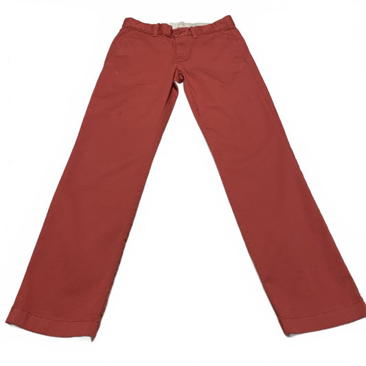 Crewcuts Kids Size 14 Red-Orange Slim Fit Pants Adjustable Waist 28x28L