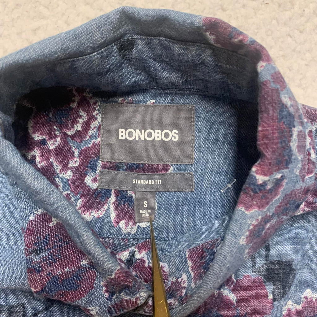 Camisa vaquera con estampado floral y botones para mujer, talla pequeña, de Bonobos