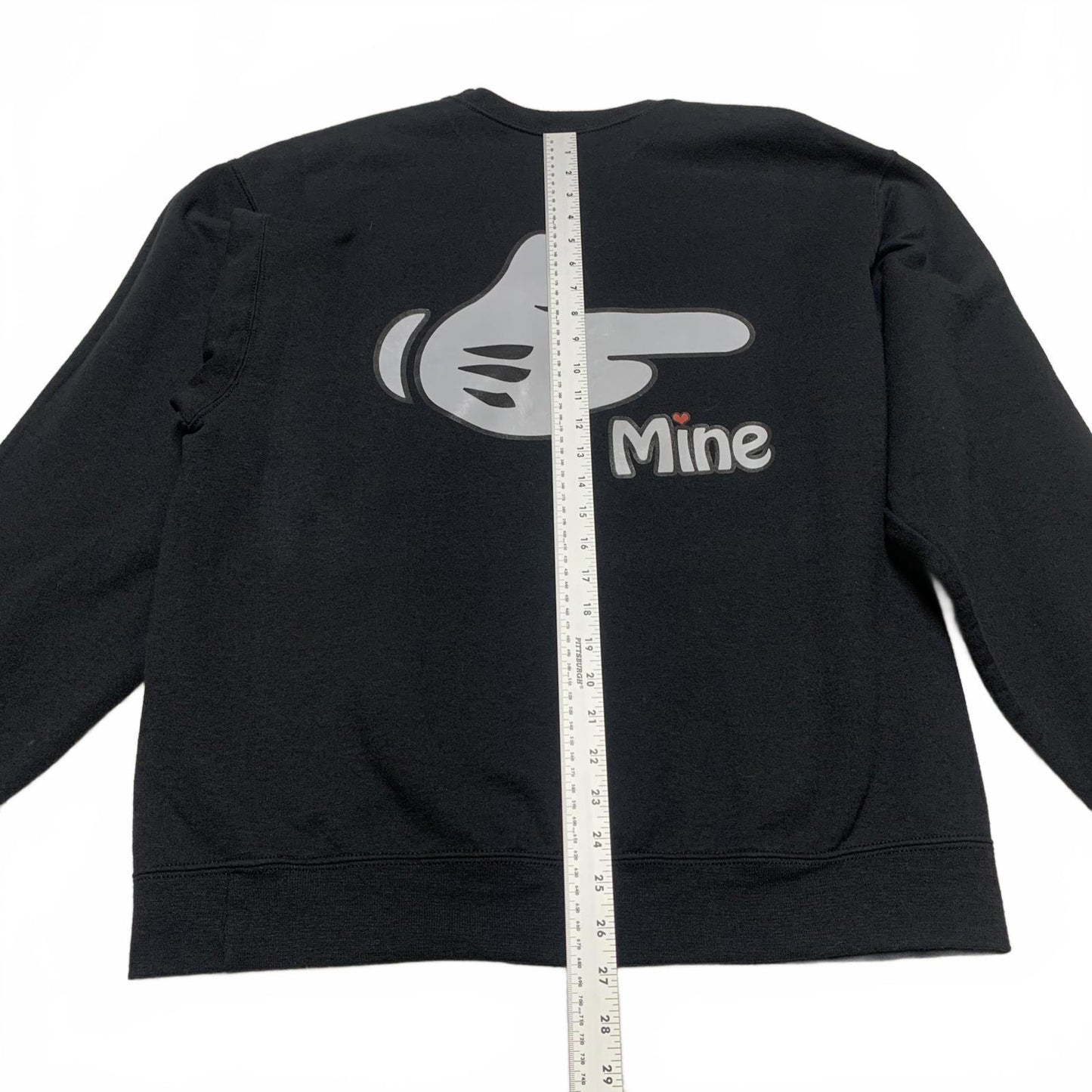 Jerzees Couples Matching Mr & Mrs Sweatshirts Small Large Black