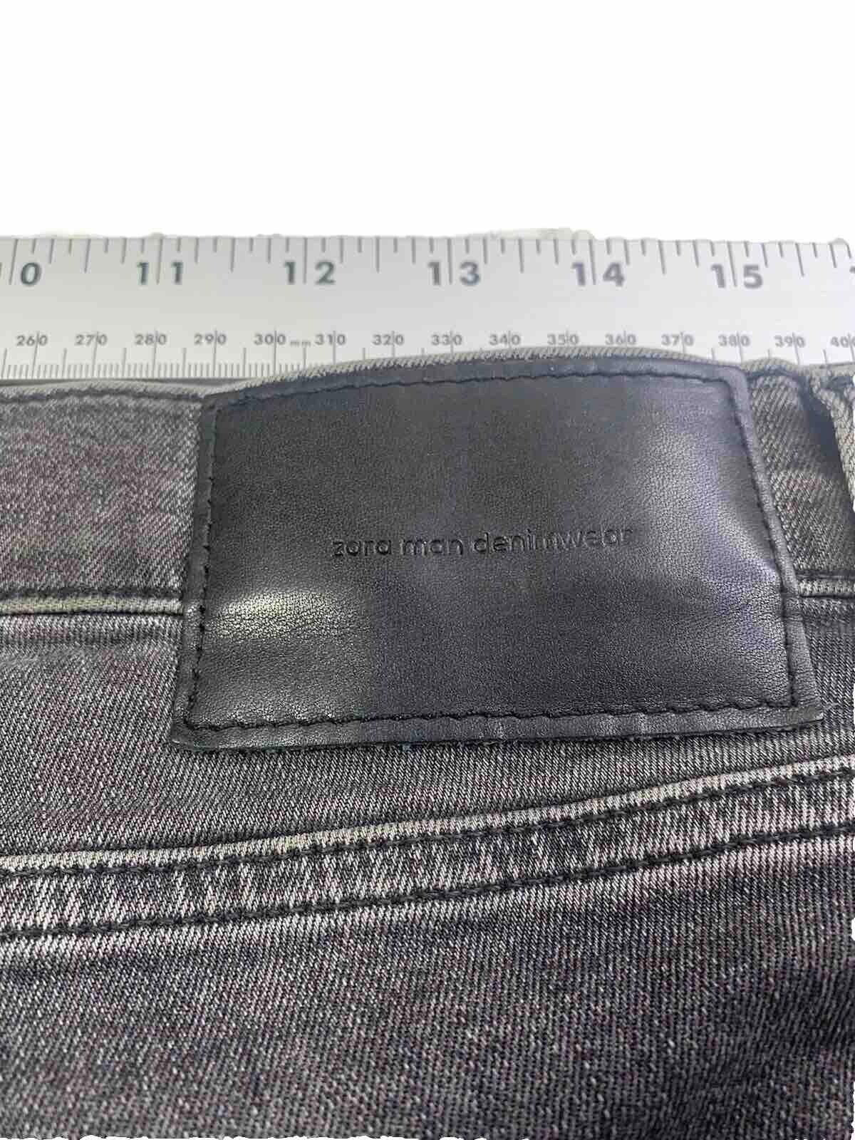 Zara Jeans Men 32 Black Denim  Medium Wash Pants