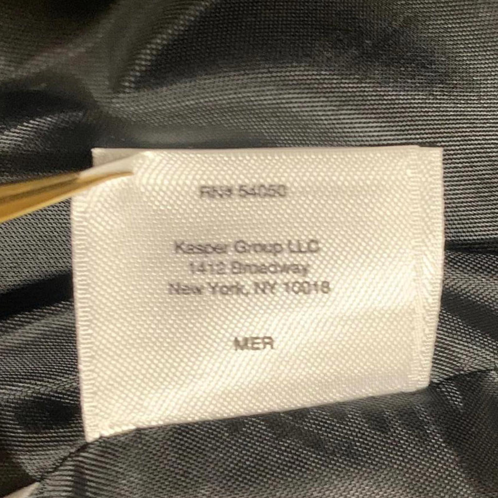 Chaqueta blazer negra abierta para mujer Kasper, talla 12, forrada, para trabajo y oficina