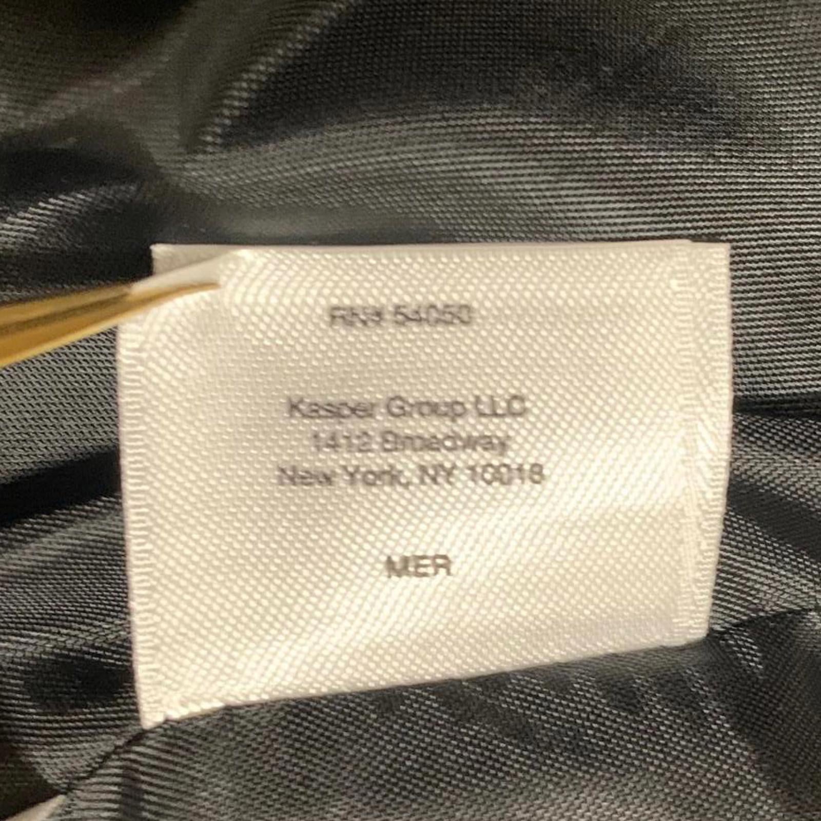 Chaqueta blazer negra abierta para mujer Kasper, talla 12, forrada, para trabajo y oficina