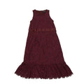 Vestido estilo imperio con encaje burdeos, talla 00P de Banana Republic Juniors