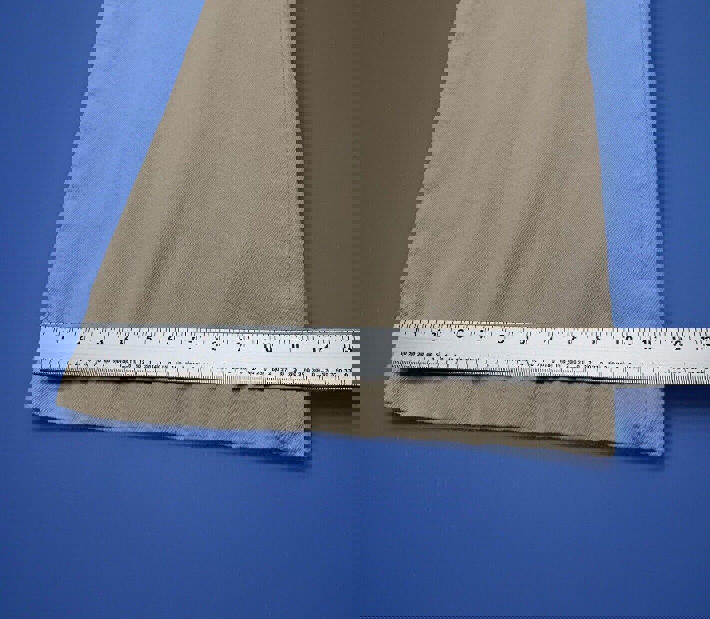 Rolla's Jeans - Vaqueros acampanados beige con botones y pierna abierta para mujer, talla 25