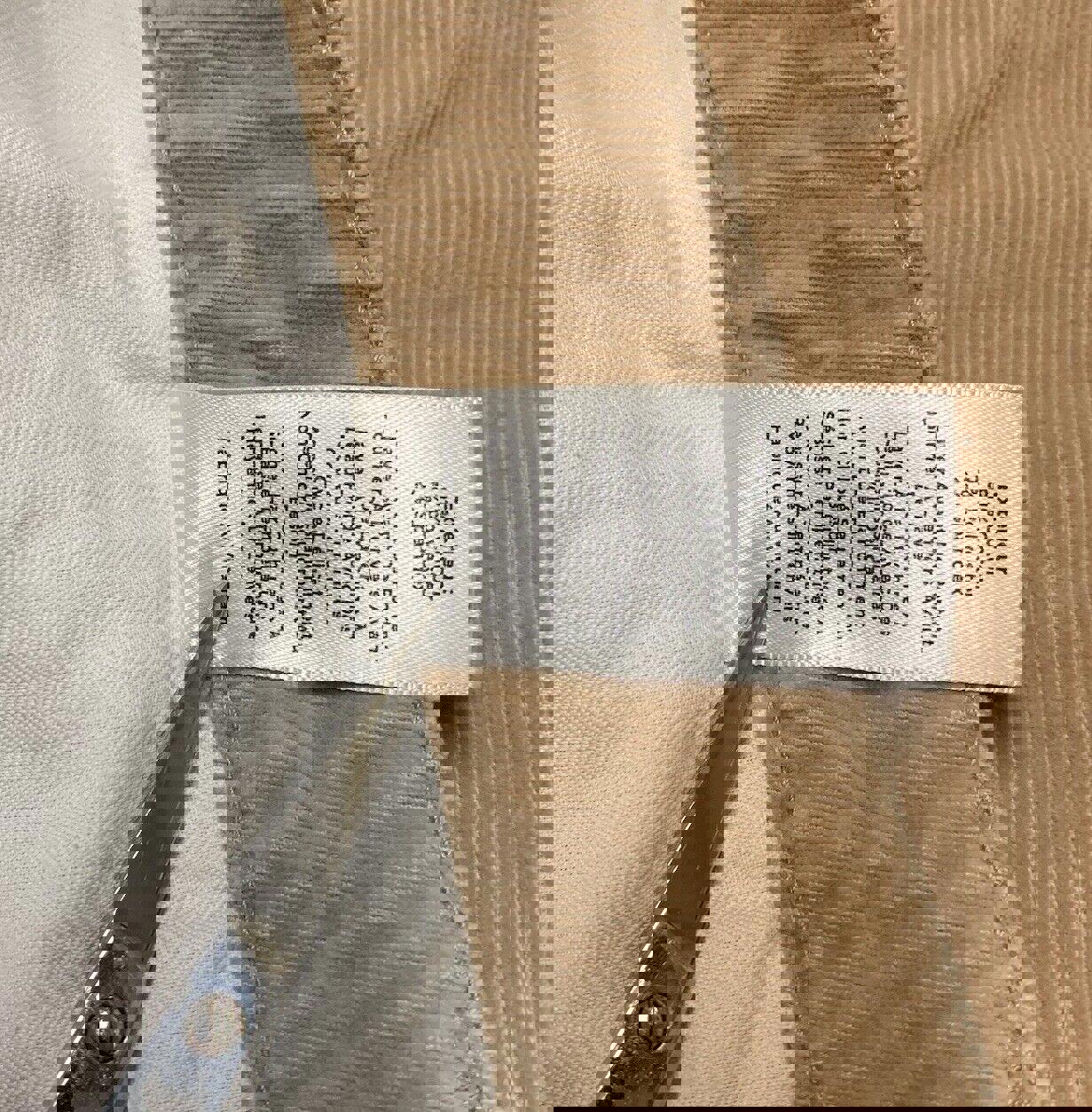 Pantalones Jegging Talbots de pana color canela para mujer, talla 14, con curvas