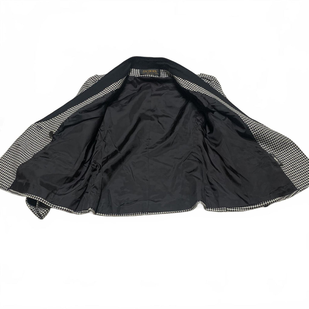 Chaqueta blazer de carrera Jacques New York Paris para mujer, talla 14 1/2, de lana, años 80, EE. UU.