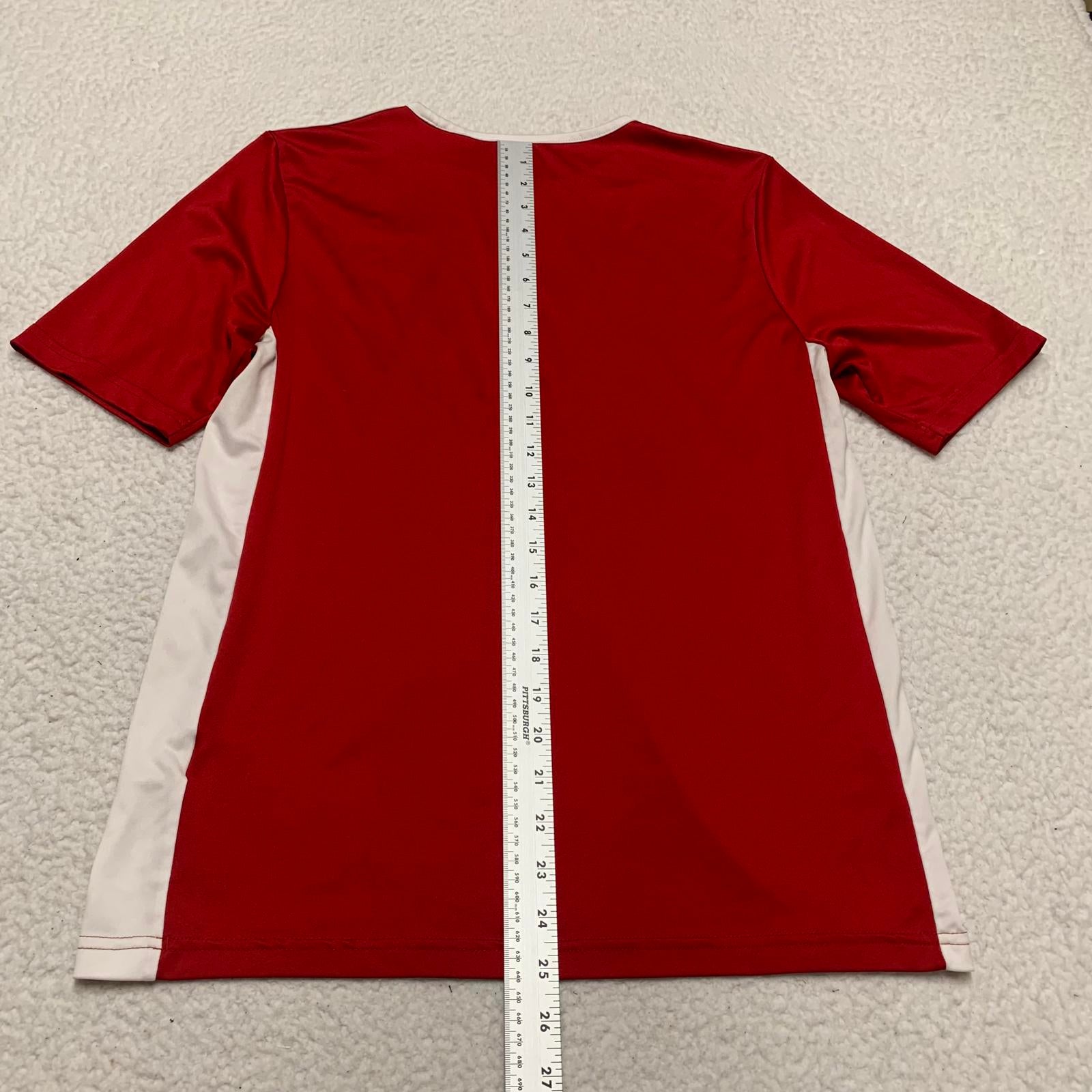Camiseta de fútbol unisex para niños Adidas, talla extragrande, color rojo Clima Cool