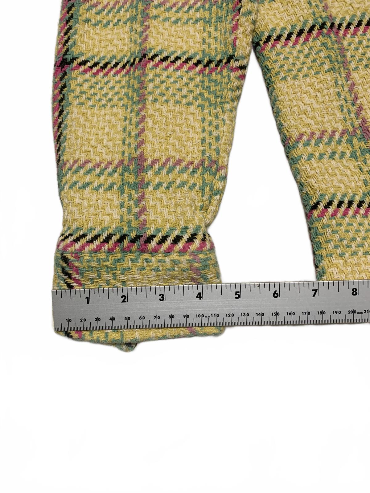 Chaqueta de cuadros tejidos con botones para mujer de Urban Outfitters, talla XL, estilo bohemio-chic, India