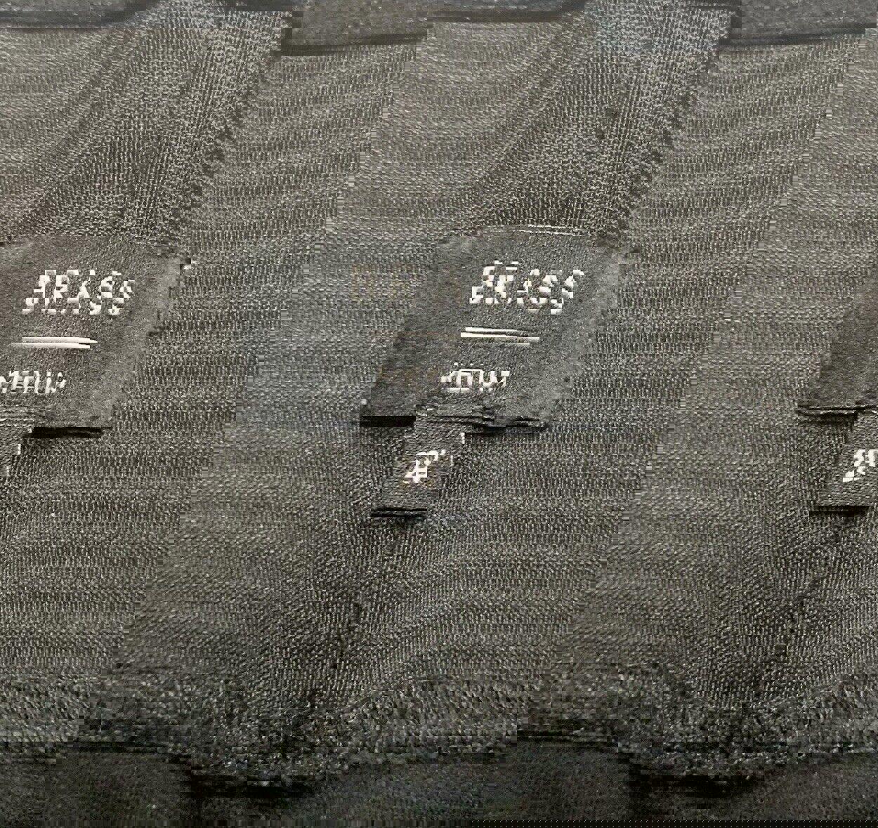 Cinturón elástico negro de latón para mujer, de 28 pulgadas, mediano, con cierre de velcro