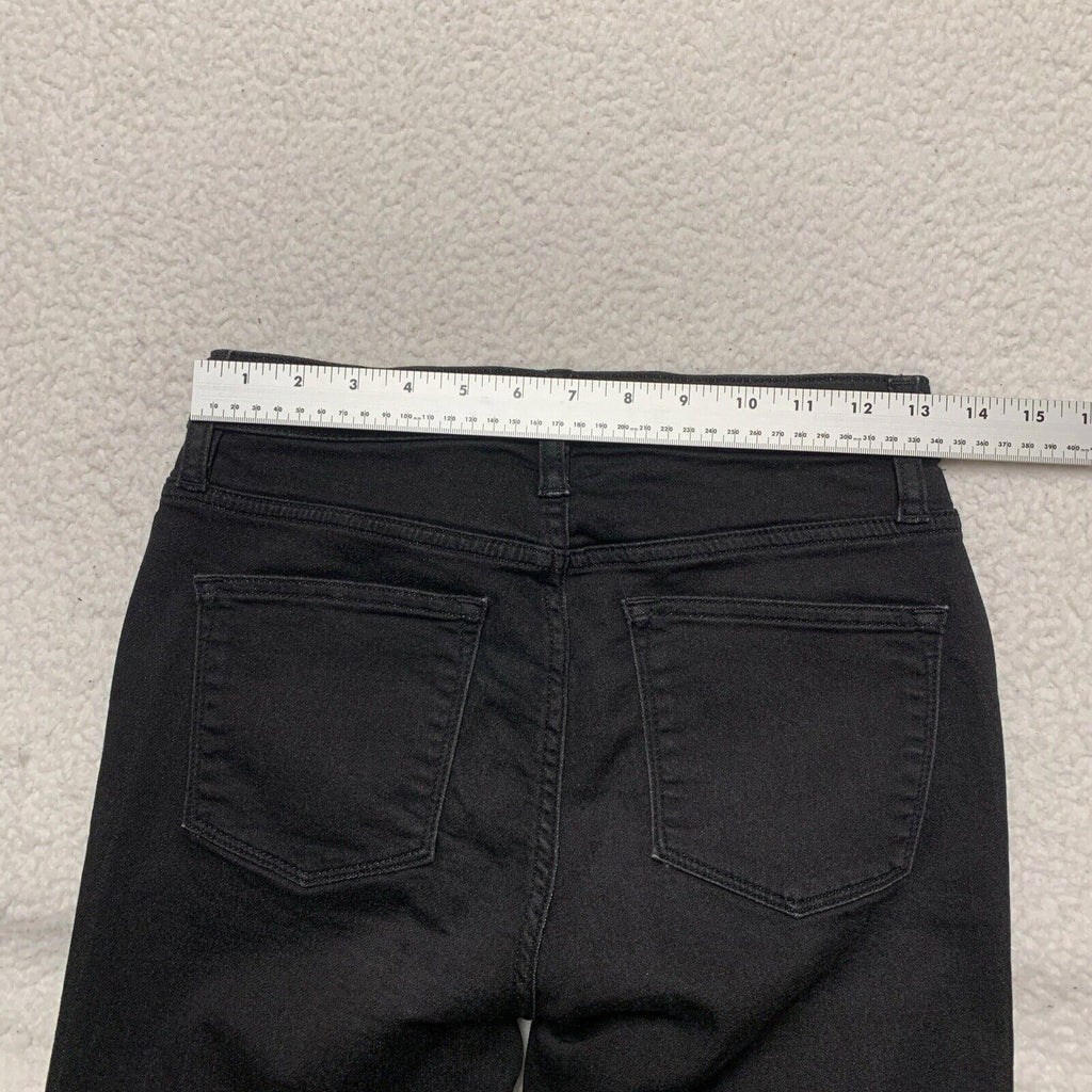 Vaqueros ajustados de tiro alto J.Crew para mujer, talla 27, negros, elásticos