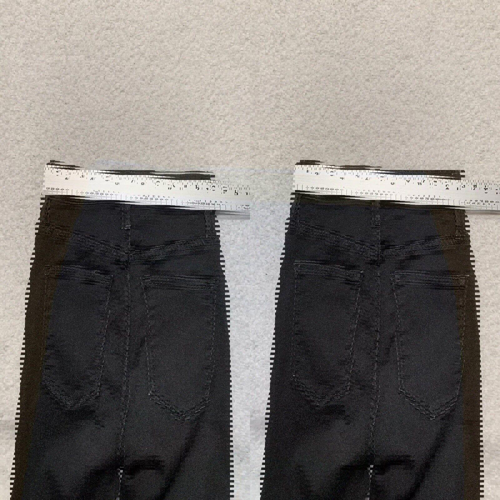 Vaqueros ajustados de tiro alto J.Crew para mujer, talla 27, negros, elásticos