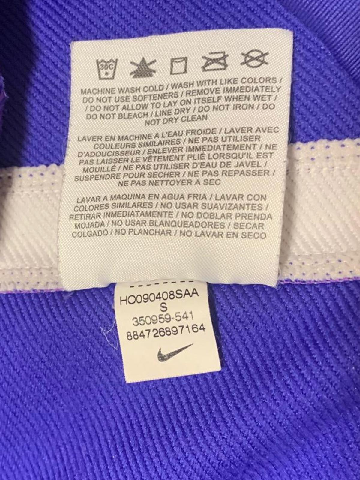 Chaqueta deportiva Nike con cremallera completa para mujer, color morado, talla pequeña