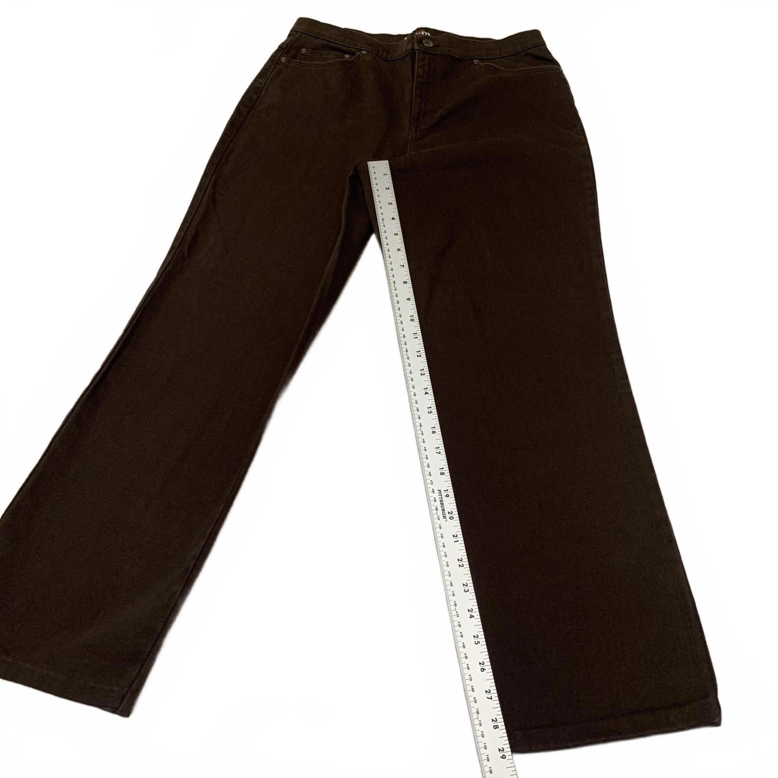 Pantalones casuales marrones de corte fácil sin etiqueta de talla para mujer de Style &amp; Co.