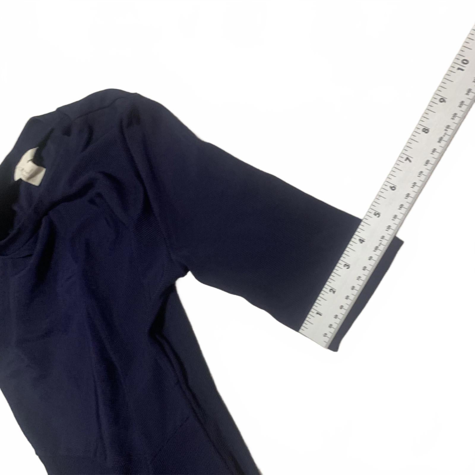 Vestido azul marino de longitud media con mangas cortas de H&amp;M para mujer, talla mediana