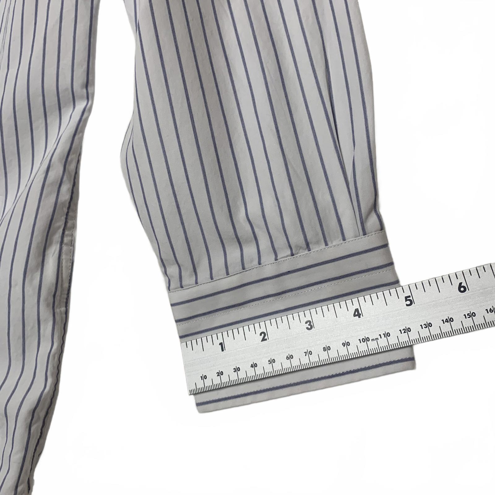 Camisa Banana Republic de rayas blancas y azules, ajustada, talla XL para hombre