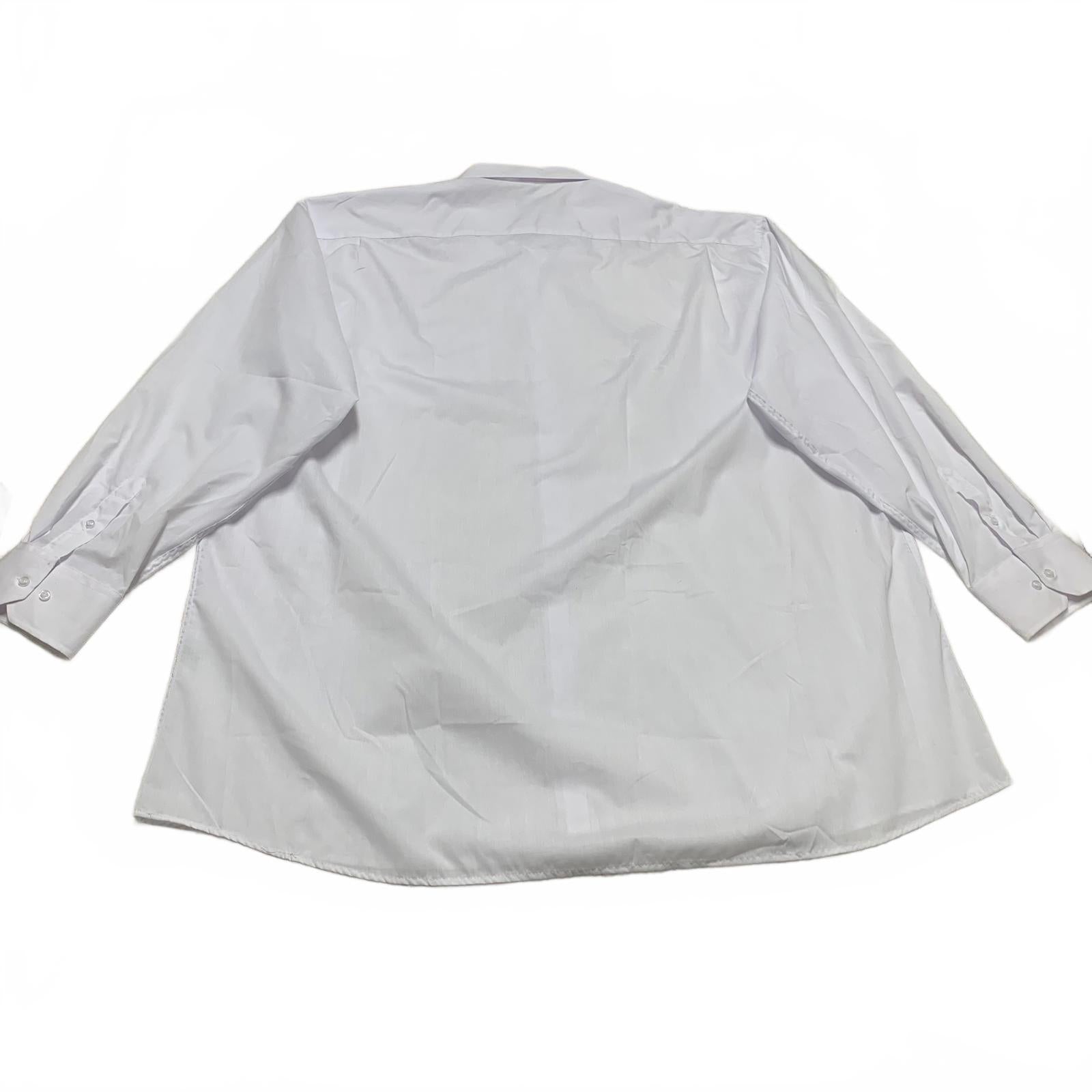 Camisa de vestir clásica con botones Boltini para hombre, talla 4XL, blanca, talla 20-20,5