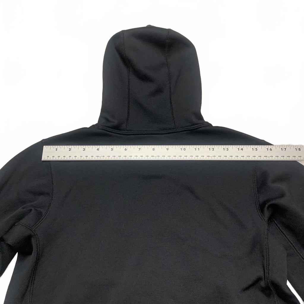 Sudadera con capucha Nike Therma-FIT unisex para niños, talla mediana, color negro