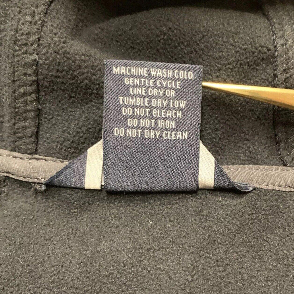 Chaqueta de golf Landway para hombre, con capucha, forro polar, cierre completo y caparazón blando, color azul marino/gris, talla mediana