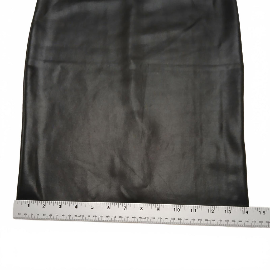 Falda tubo pequeña de piel sintética negra para mujer de Charlotte Russe