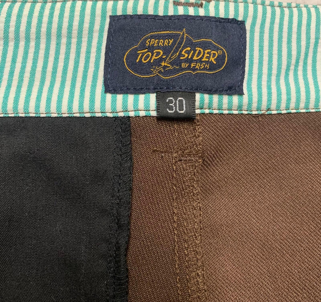 Pantalones marrones Sperry Top-Sider de FRSH para hombre, talla 30, ancho 29,5 x largo 26,5
