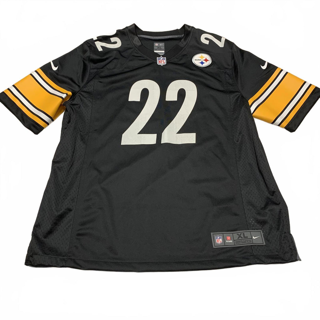 Camiseta de Najee Harris #22 de los Pittsburgh Steelers para hombre, talla XL, negra y amarilla, NFL