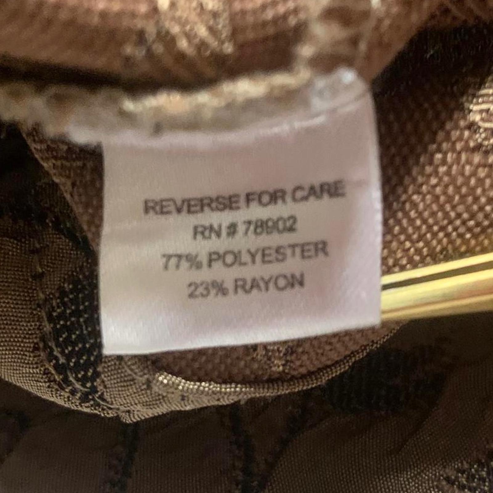 Blusa de jacquard floral metalizada para mujer, talla 2X, color marrón, manga 3/4, de Erin By Erin London