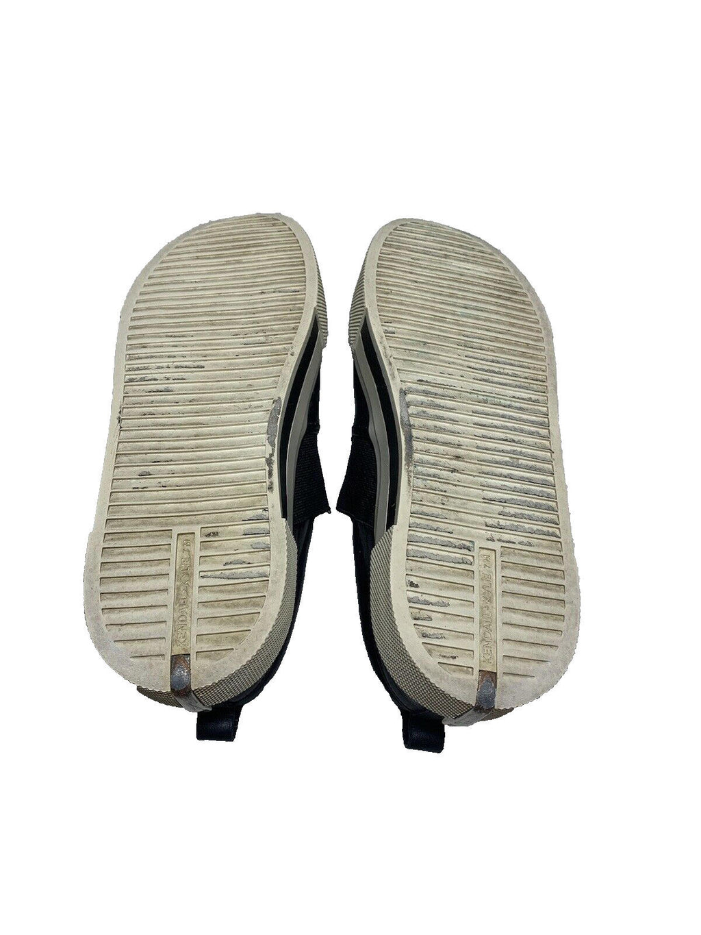 Zapatillas de plataforma sin cordones de piel sintética en blanco y negro 7.5 de KENDALL + KYLIE para mujer