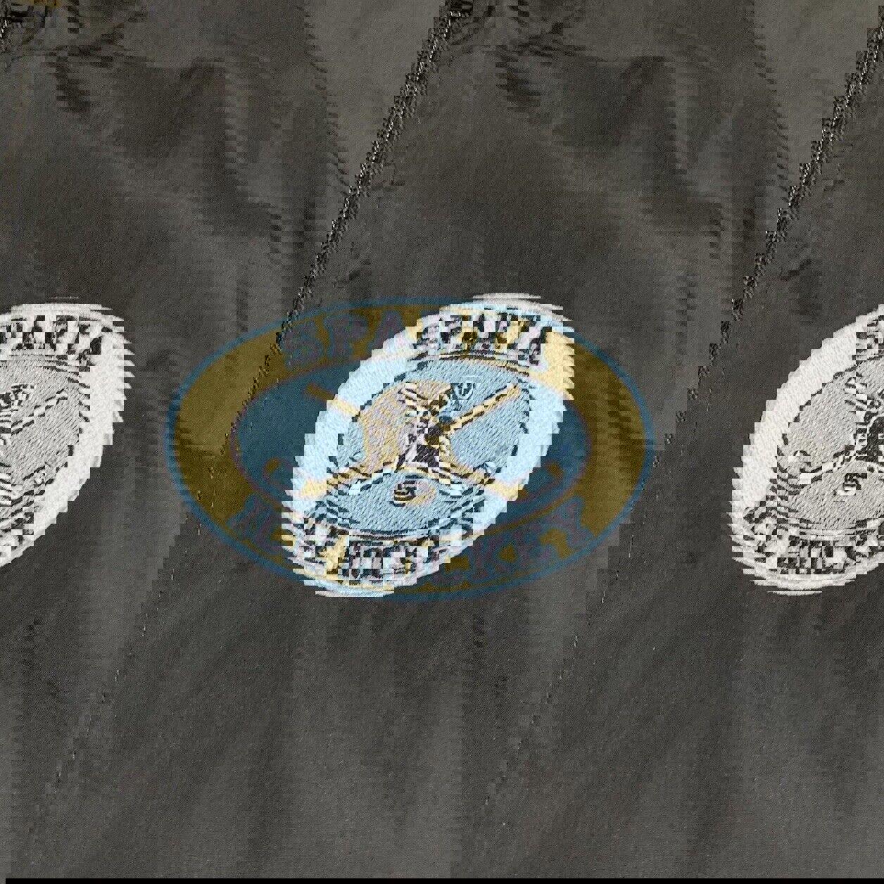 Chaqueta cortavientos con forro Holloway para hombre, talla L, azul marino, Sparta, hockey sobre hielo, cremallera completa